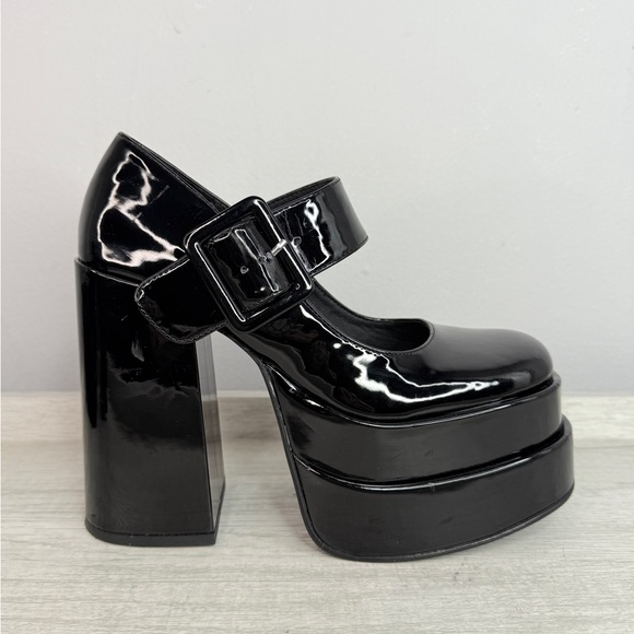 Steve Madden Women's Carly High Heel Mega Platform Mary Jane Shoes Size 7 - Picture 3 of 14